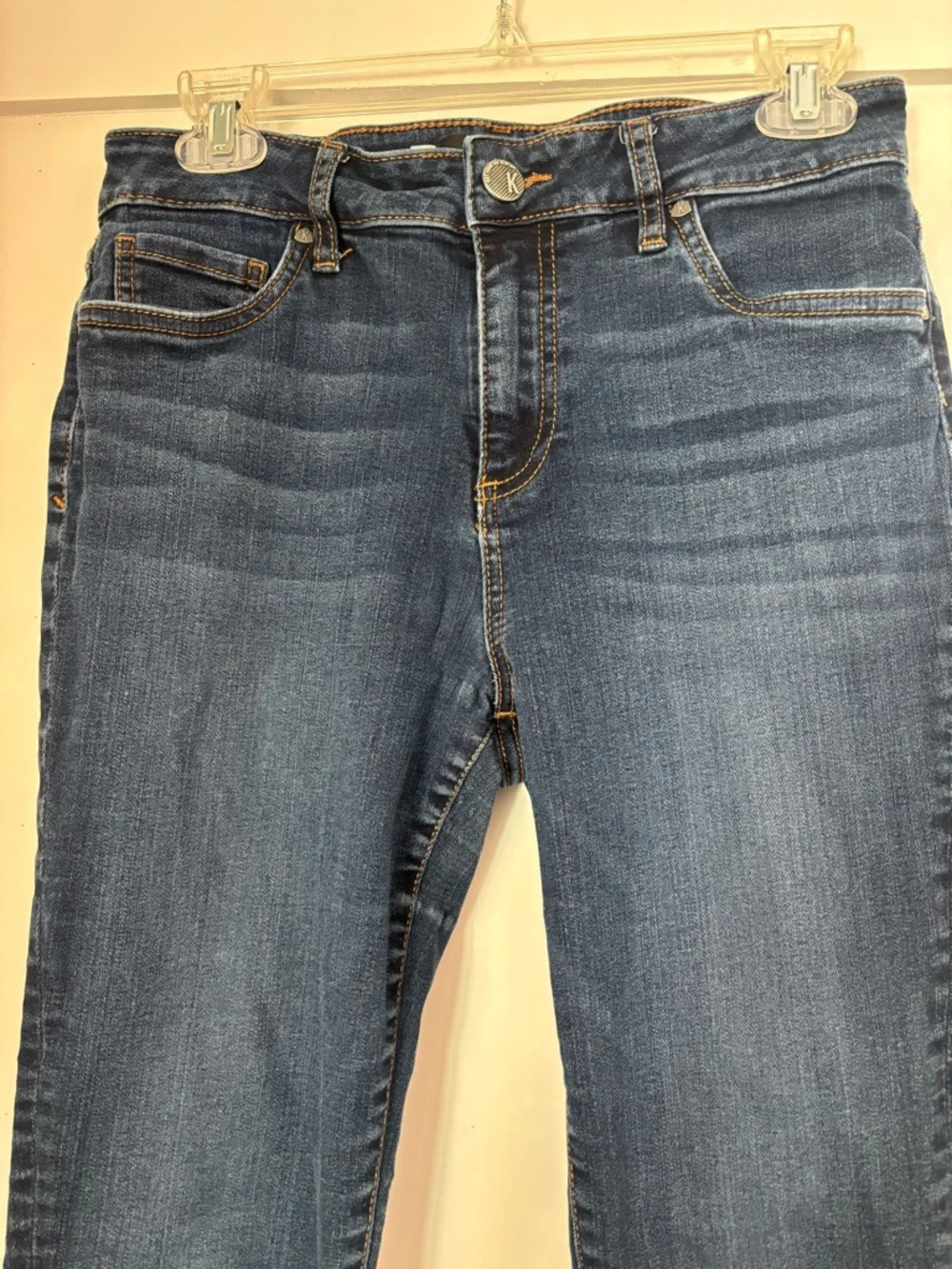 Kut from the Kloth Donna Dark Indigo Skinny Jeans size 8 in excellent condition